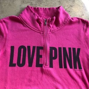 VS PINK Quarter Zip Up